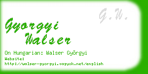gyorgyi walser business card